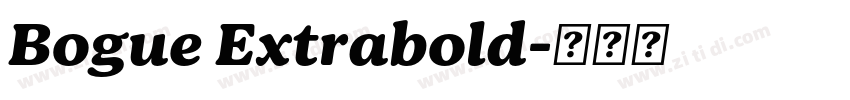 Bogue Extrabold字体转换 Bogue Extrabold字体转换